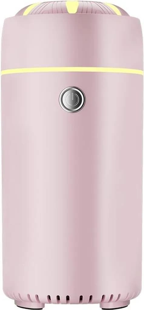 Bil/hem aromdiffusor med 7-färgs LED-ljus, rosa