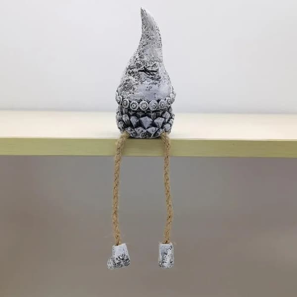 Mini kottetomte-staty julgransprydnad heminredning