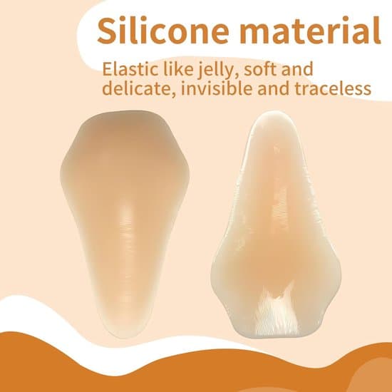 Självhäftande knäskydd i silikon, förtjockat, 2-pack