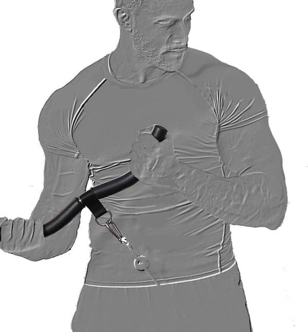 Träningsstång, biceps, pull-ups, triceps, svart, stål, textur, 40 cm