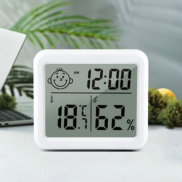 Digital inomhustermometer temp. & luftfuktighetsmätare mini LCD-termometer & hygrometer för växthus, barnrum, sovrum, kontor
