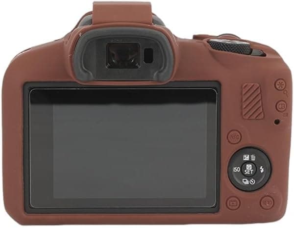 Kamerataske til Canon EOS R100, lavet af silikone, sort.