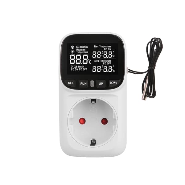 Digital display termostat temperaturregulator stik
