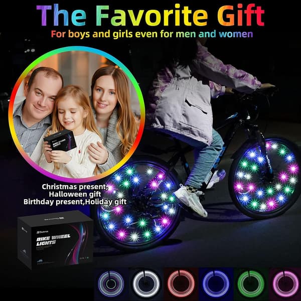 x LED Cykelhjulslampor 2-däckspaket Cykellampor