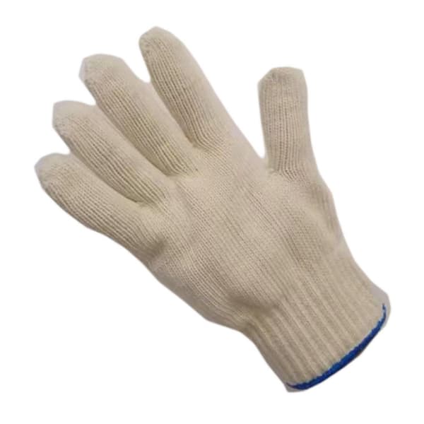 Värmebeständiga kökshandskar, 2-pack, polyester-bomullsblandning, för grillskydd.