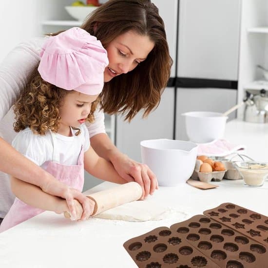 5-delt non-stick silikone bageformssæt til chokolade, slik og gelé