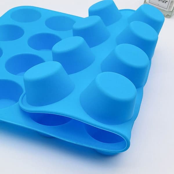 4 stk. 24-hulrums bageplade silikoneform mini cupcake cookie bageform muffinform