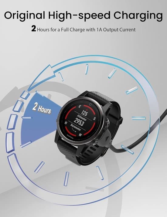 Garmin ur-opladerkabel til Fenix 7/6/5, Forerunner, Instinct, Vivoactive, Venu