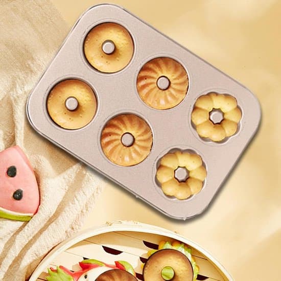 Donut bageform | Non-stick form, bageform til donut-huller - Til hjemmelavet morgenmad, dessert og ferieforberedelse