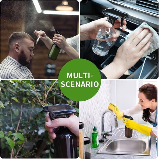2-pack 300 ml plastsprayflaskor för växter, justerbar fin dimma och stråle med vattenspruta.