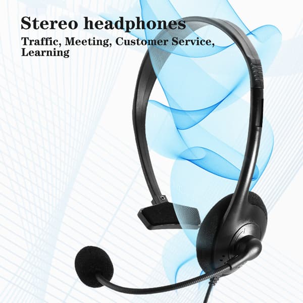 3,5 mm Jack Trådbundet Headset Mikrofon Dator Callcenter