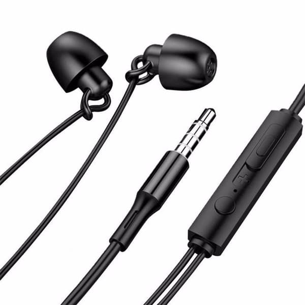 Trådbunden sov-hörlur utan örontryck, brusreducerande in-ear-headset