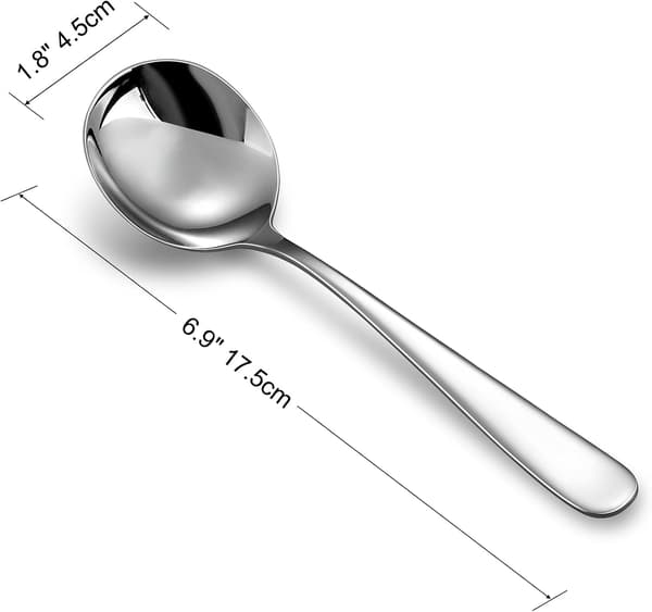 4 soppskedar, 18/10 rostfritt stål, diskmaskinssäker