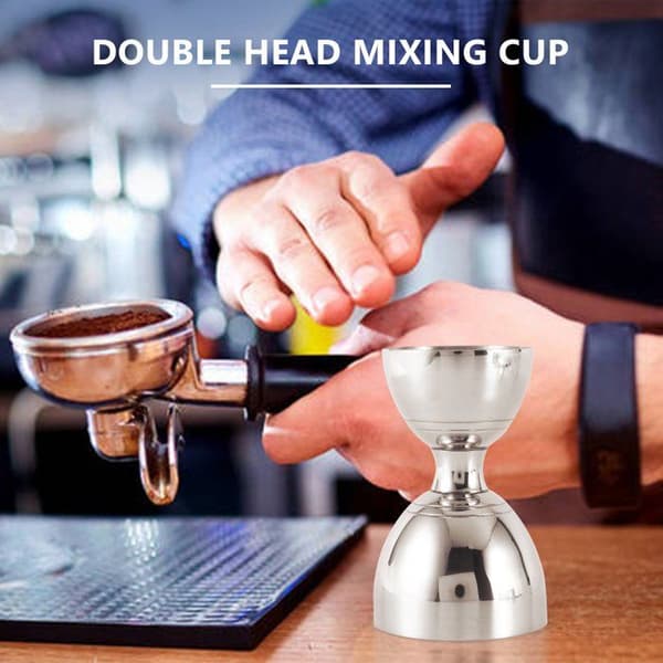 Mätkopp i rostfritt stål 1/2 oz, cocktailmått (1 oz & 2 oz)