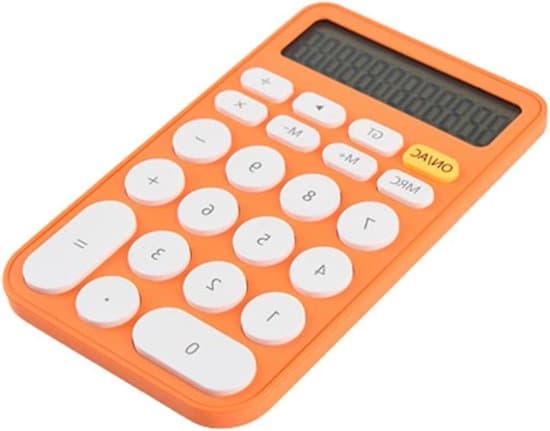 Lommeregner - Orange - Kontor - Elektronisk - Bærbar - Mini - Udendørs