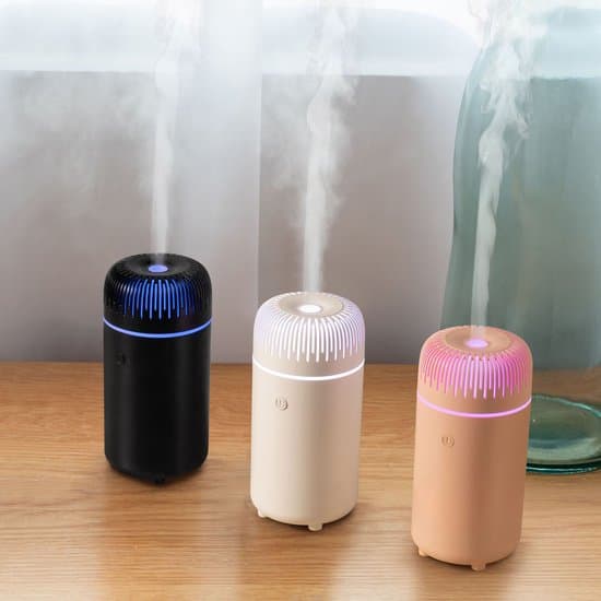 Lämplig för bildiffusor luftfuktare 100 ml aromaterapi mini bärbar LED svart