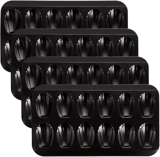 Madeleine kage bageform - 4-delt sæt - 40 x 22,5 x 1,8 cm