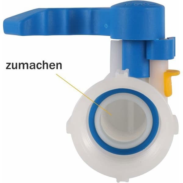 62 mm IBC Plastadapter 1000L Regnvandstankforbindelse DN40