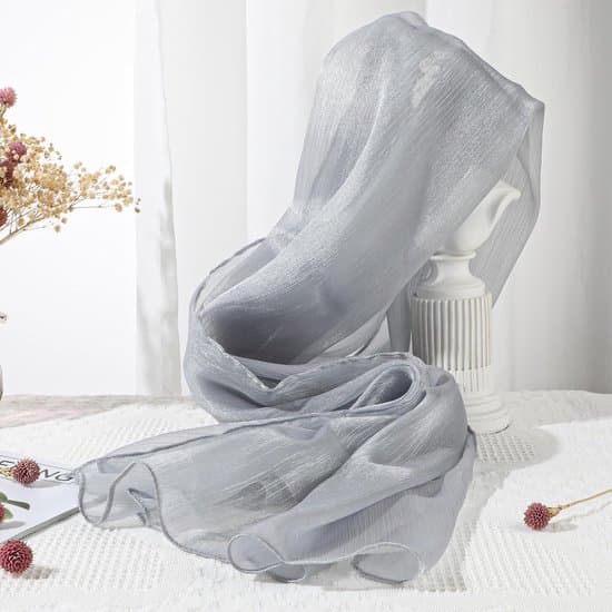 Elegant chiffon tørklæde til kvinder - let og blødt