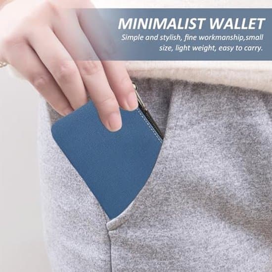 Myntväska Set - 2-pack, Svart/Blå, 12.5 x 8.5 cm