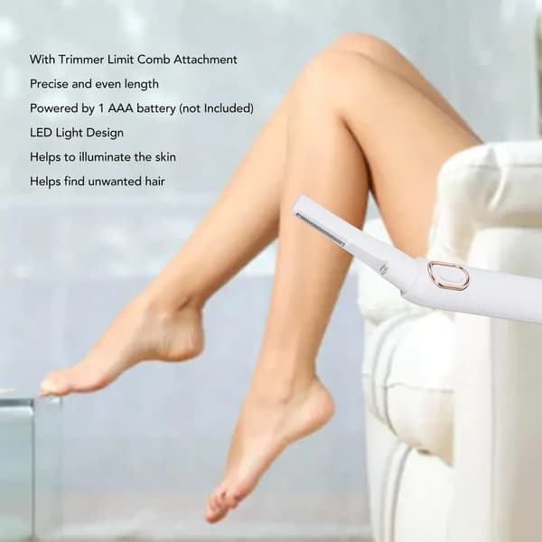 Bikinitrimmer, kropshårshaver, kvinde shaver m/ LED-lys