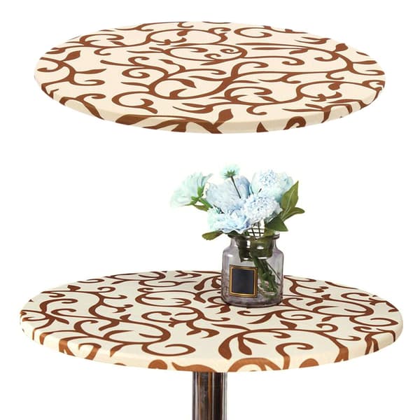 Mode Rund Elastisk Cocktail Borddug Boligindretning Kaffe 150cm