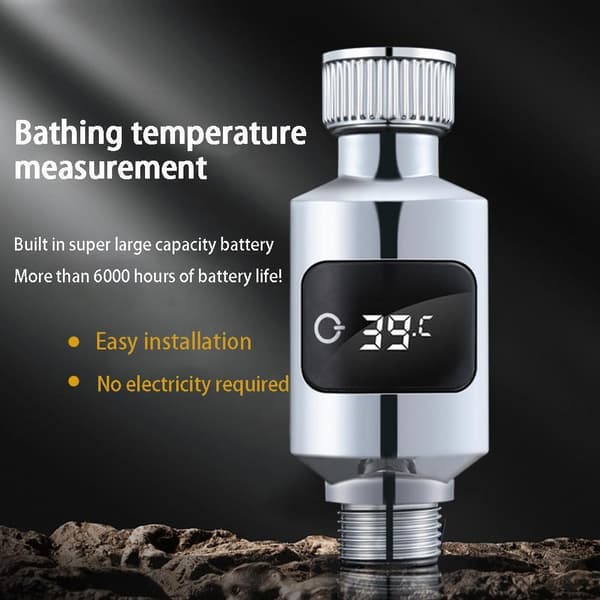 LED Digitalt Brusevandstermometer med Realtids Temperaturvisning