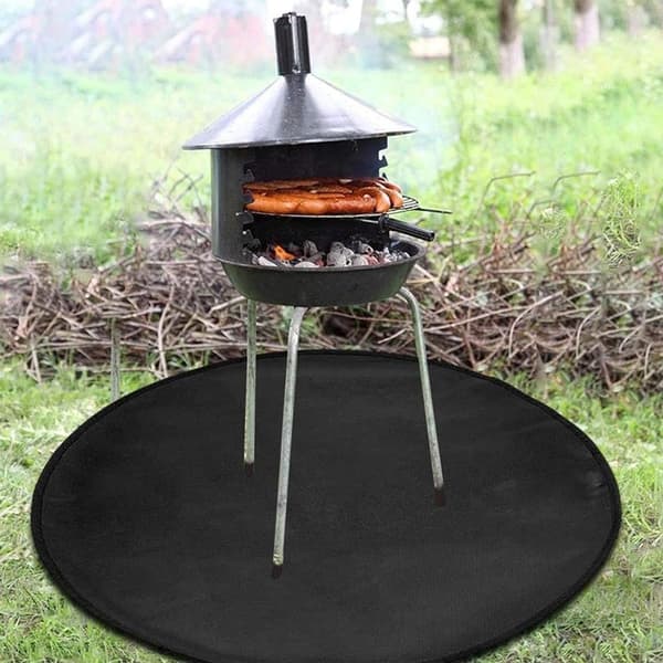 Genanvendelig grillmåtte, 76 cm i diameter, egnet til gas-, kul- og elektriske griller.