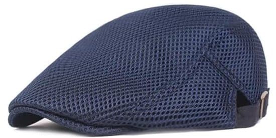 Herrarnas andningsbara mesh sommarbasker, cykelkeps, platt keps