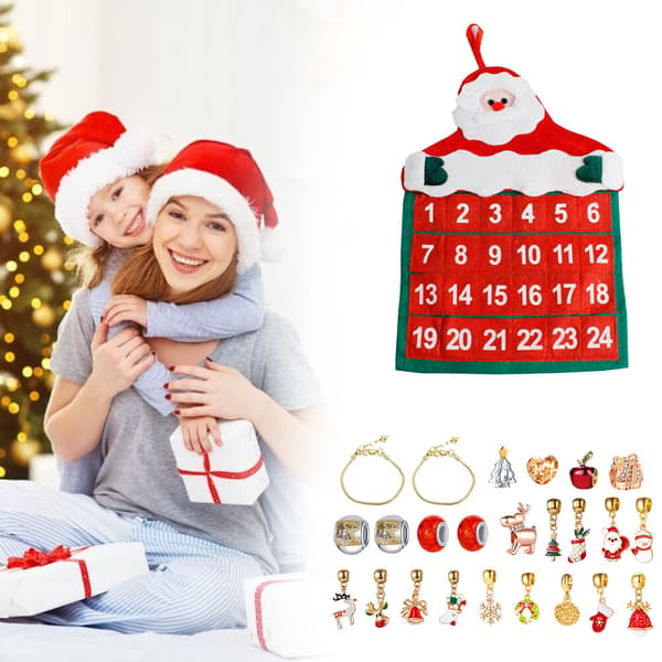 Julkalender Present Barn Smycken Kalender Present Armband Pärlad