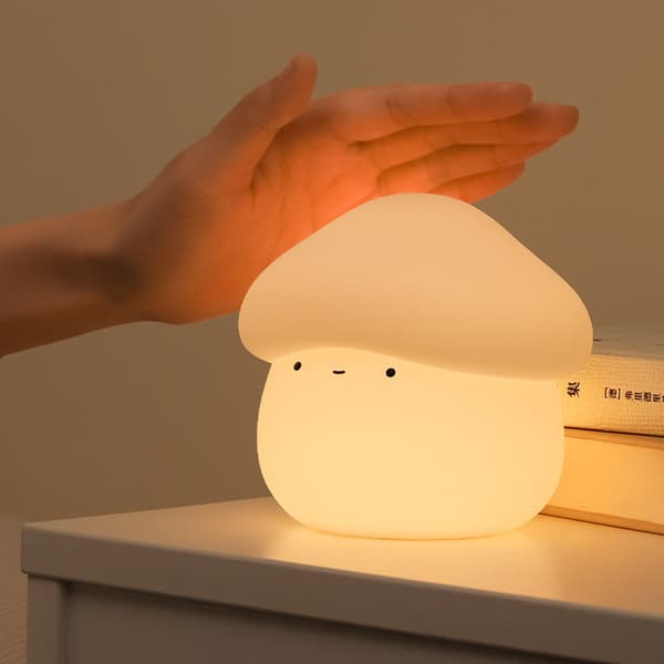 Børns LED læselampe, genopladeligt silikonemateriale, med USB-interface og timer, er den bedste sovekammerat for børn