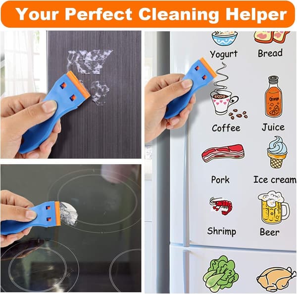 Plastrakbladsskrapa 2PCS Verktyg 100PCS Plastblad