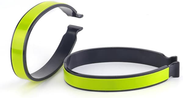 4-pack reflekterande cykelbyxklämmor - cykelankelremmar