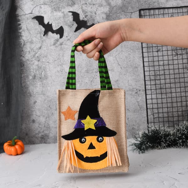 Halloween gavepose, non-woven mulepose, slikpose, sort kat design