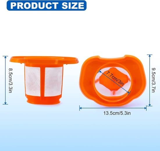 4-delt vaskbart Black & Decker støvsugerfilter sæt