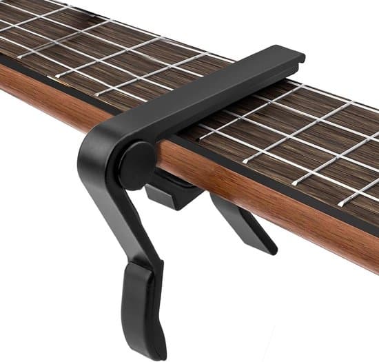 Gitarr Capo - Svart - Lämplig för elgitarr, westerngitarr, klassisk gitarr och banjo