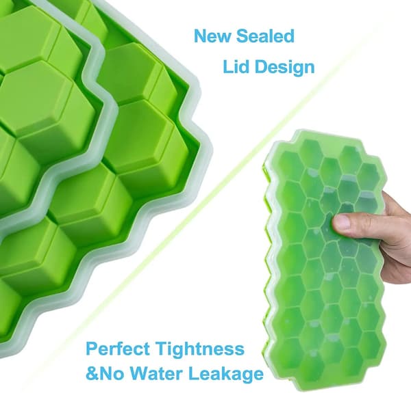 Grids isbitsbrickor kuber fryst silikon isbitsform whisky DIY-form grön