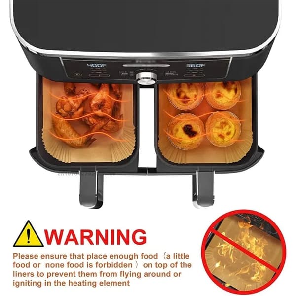 Ninja Foodi AF300 AF400 AF451 Engångspappersfoderform BBQ 300 ark