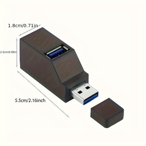 2.0/3.0 3-portars USB-visselpipa-hubb