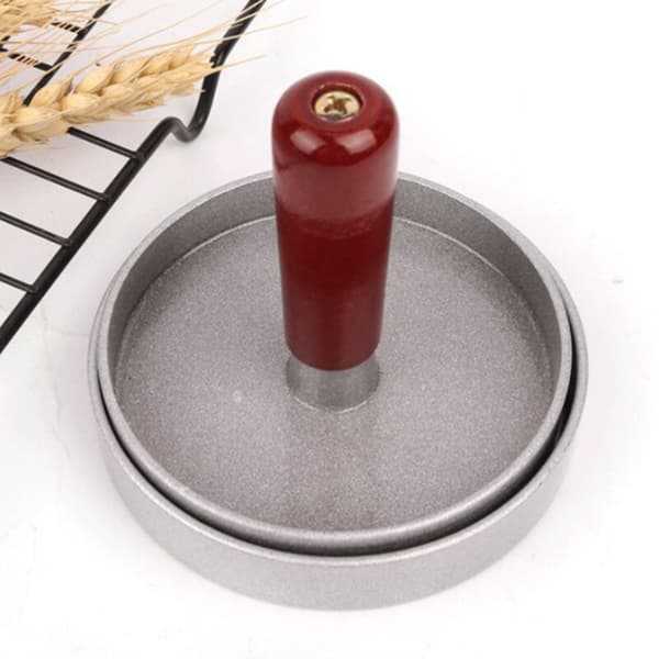 Rund Hamburgerpress Hamburgare Kött Nötkött Grill Burgerpress Patty Maker