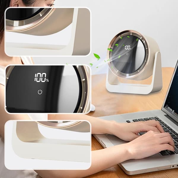 2025 Ny USB Bordsfläkt, Mini Cirkulationsfläkt, Väggmonterad för Sovrum/Kontor