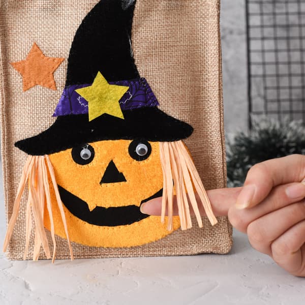 Halloween gavepose, non-woven mulepose, slikpose, sort kat design