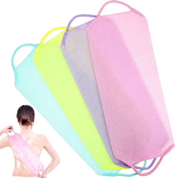 4-pack exfolierande handdukar ryggskrubb unisex