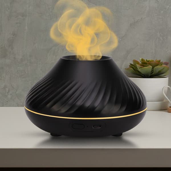 Sød Aroma Vulkan Ild Flamme Diffuser Luftfugter Aromaterapi Æterisk Olie