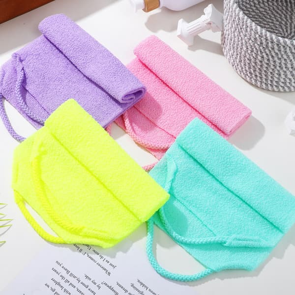 4-pack exfolierande handdukar ryggskrubb unisex