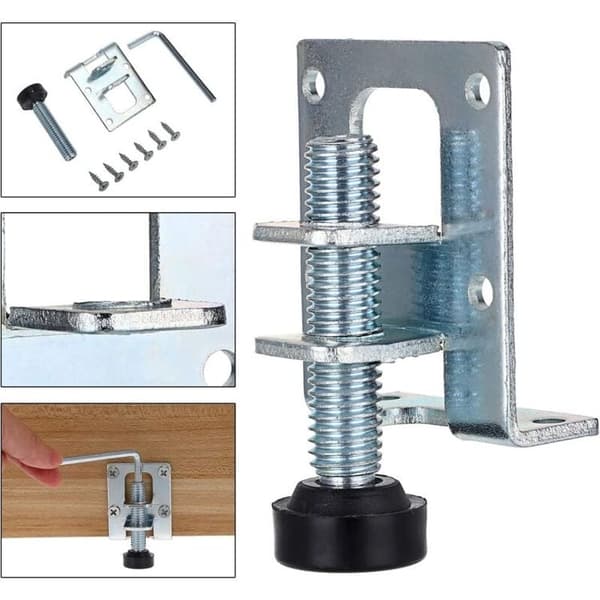 4-pack L-formade justerbara möbelnivåfötter, möbelmonteringsfäste