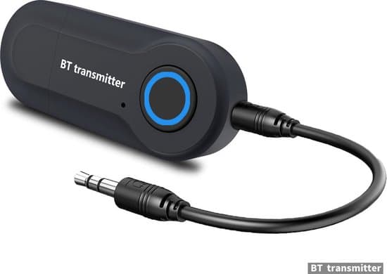 Bluetooth 5.0 -äänilähetin - Langaton sovitin - 3,5 mm stereo - Musta