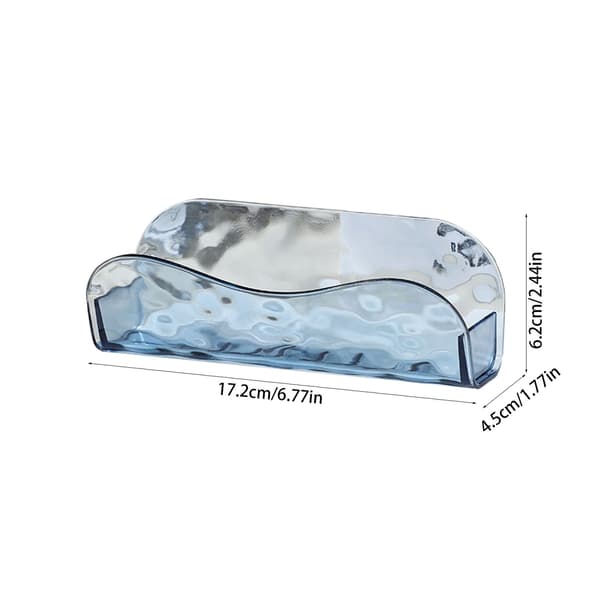 Blå 3-pack väggmonterade glasögonhållare med dräneringshål