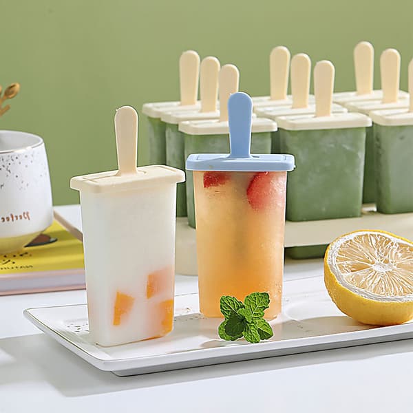 Cellblockformar Glassform Isglass Gelé Pop Popsicle Maker Formbricka Blå