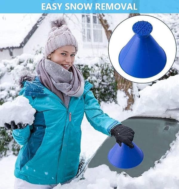4-pack bilisskrapa, snöskrapa - röd